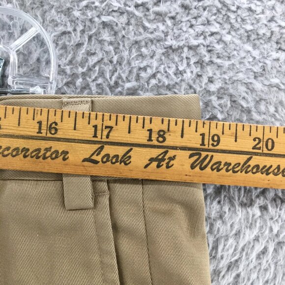 Eddie Bauer Chino Pants Mens 36 Beige Cotton Mid Rise Flat Front Zip Fly Casual - Picture 6 of 12